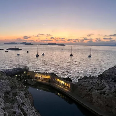 Sur La Corniche Kennedy Face A La Lägenhet Marseille